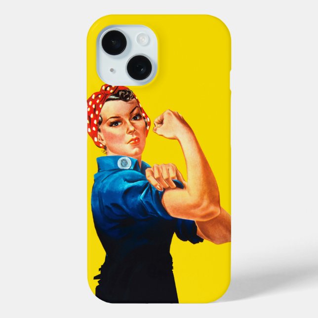 Rosie The Riveter Retro Style Case-Mate iPhone Case (Back)
