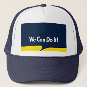 Rosie The Riveter Retro Style Trucker Hat