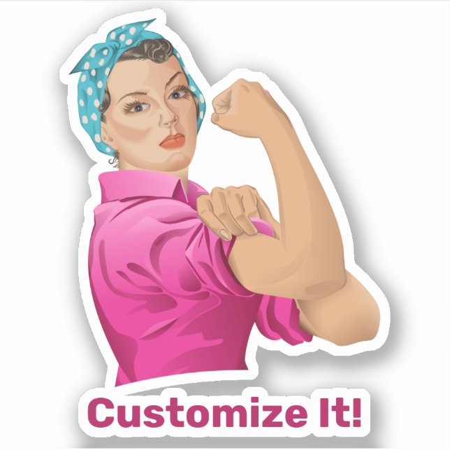 Rosie the Riveter Sticker (Front)