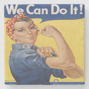 Rosie the Riveter Stone Coaster