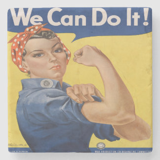 Rosie the Riveter Stone Coaster