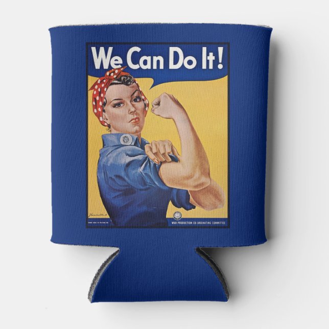 Rosie the Riveter: Strong Women Female Empowerment Can Cooler (Front)
