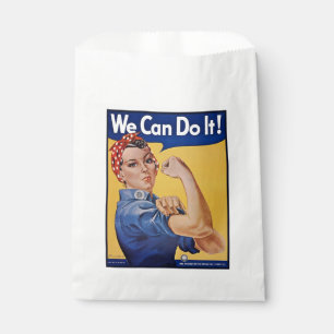 Rosie the Riveter: Strong Women Female Empowerment Favour Bags