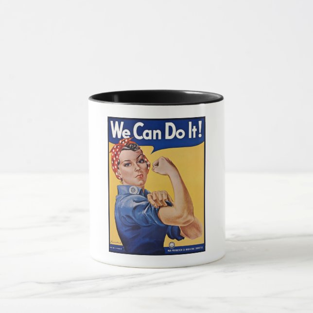 Rosie the Riveter: Strong Women Female Empowerment Mug (Center)
