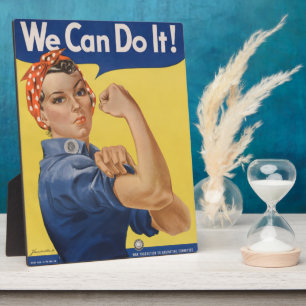 Rosie the Riveter: Strong Women Female Empowerment Plaque
