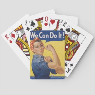 Rosie the Riveter: Strong Women Female Empowerment Playing Cards