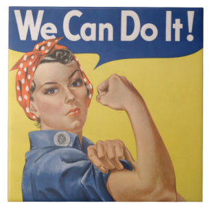 Rosie the Riveter: Strong Women Female Empowerment Tile