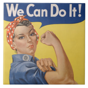 Rosie the Riveter: Strong Women Female Empowerment Tile