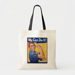 Rosie the Riveter: Strong Women Female Empowerment Tote Bag