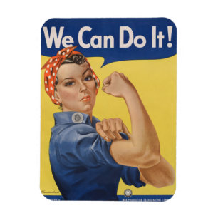 Rosie the Riveter Strong Women in the Workforce  Magnet