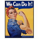 Rosie the Riveter Strong Women in the Workforce  Photo Sculpture Decoration<br><div class="desc">Rosie the Riveter "We Can Do It!" was a cultural icon of America during World War II, representing the women who worked in factories and shipyards during World War II war effort, many of whom produced munitions and war supplies. These women sometimes took entirely new jobs replacing the male workers...</div>