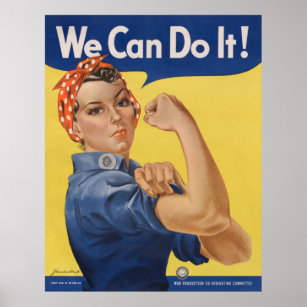 Rosie the Riveter Strong Women in the Workforce  Poster
