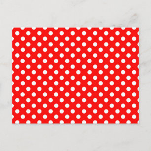 Rosie The Riveter Style Fashion Polka Dots Postcard