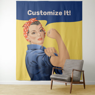 Rosie the Riveter Tapestry