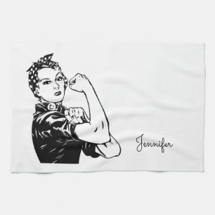 Rosie the Riveter Tea Towel