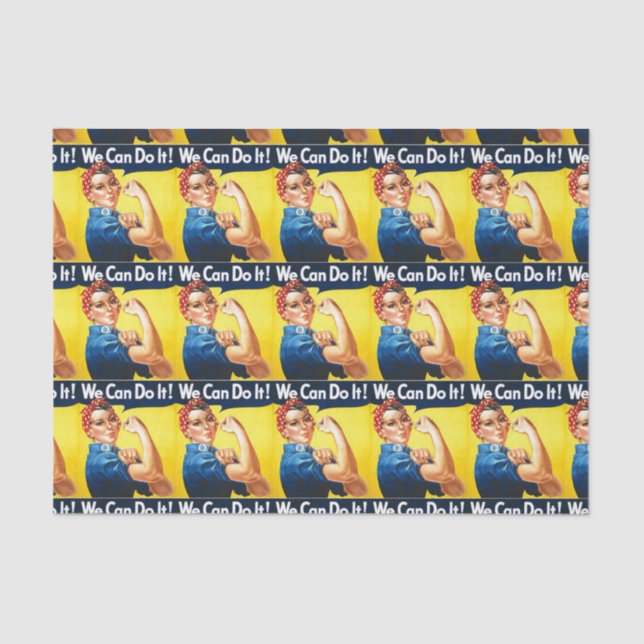 Rosie the Riveter Tissue Paper (Front)