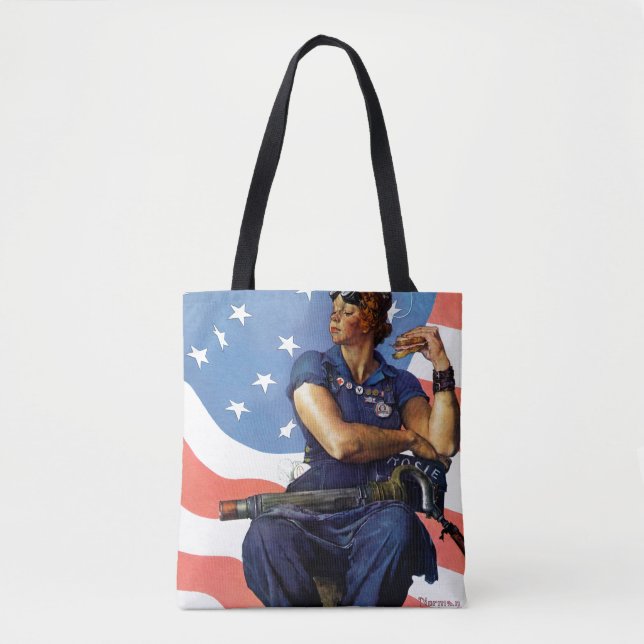 Rosie the Riveter Tote Bag (Front)