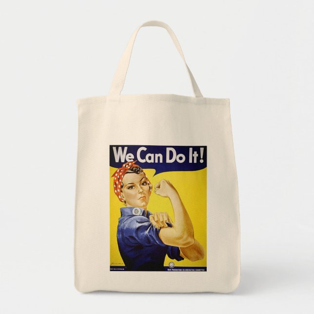 Rosie the Riveter tote Bag (Front)