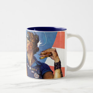 Rosie the Riveter Two-Tone Coffee Mug