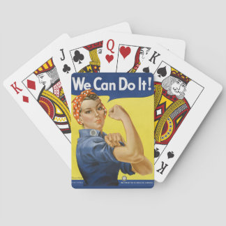 Rosie the Riveter Unedited Vintage Photos Old Aest Playing Cards