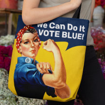 Rosie the Riveter | Vote Blue | Tote Bag