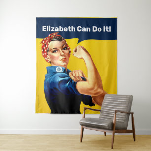 Rosie the Riveter   Wall Tapestries   Personalise