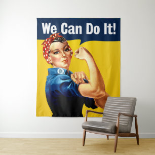 Rosie the Riveter   Wall Tapestries   We Can Do It