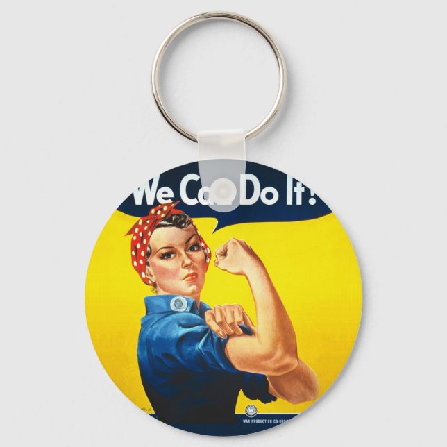 Rosie the Riveter – “We Can Do It!” Key Ring (Front)