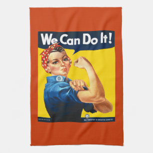 Rosie the Riveter We Can Do It Kitchen Towel