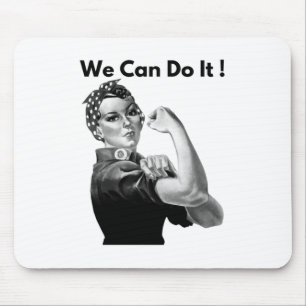 Rosie The Riveter We Can Do It Mouse Mat