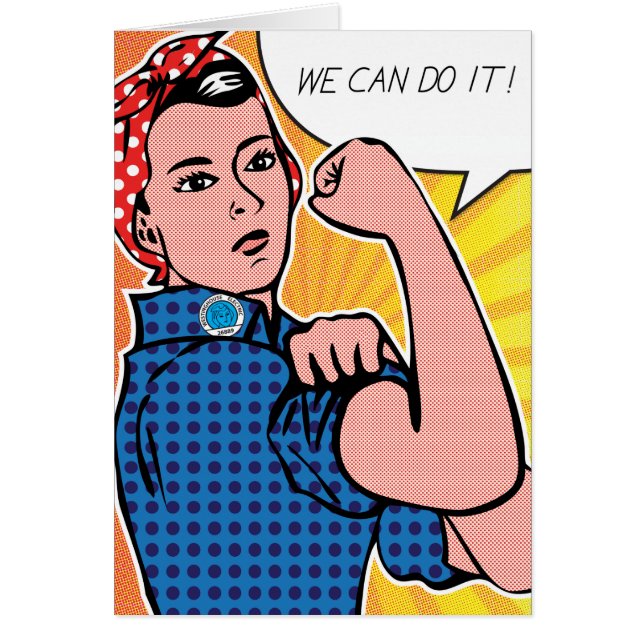 Rosie the Riveter We Can Do It! Pop Art Dots (Front)