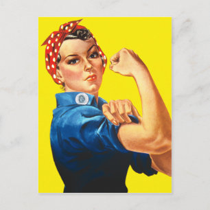 Rosie the Riveter, We Can Do It! Postcard