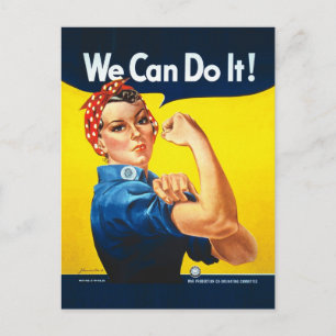 Rosie the Riveter – “We Can Do It!” Postcard