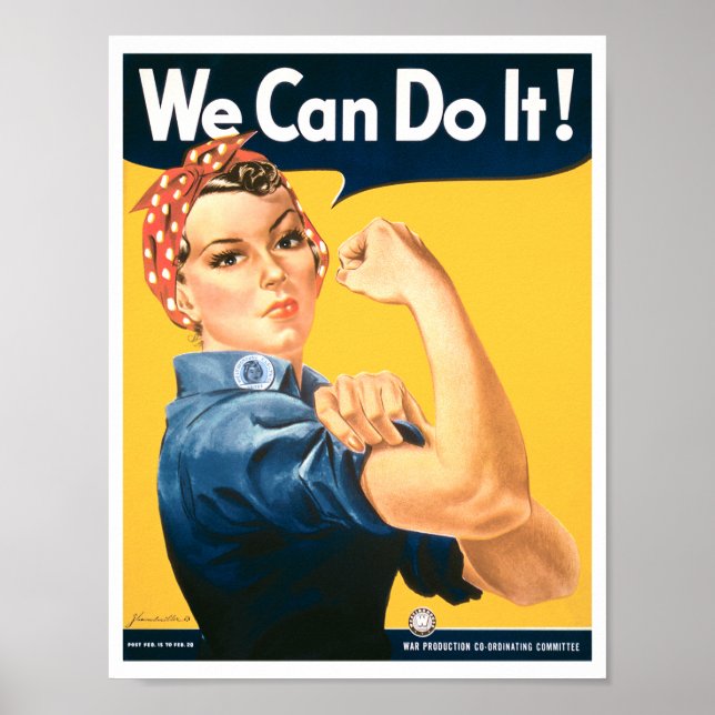 Rosie the Riveter We Can Do It Poster (Front)