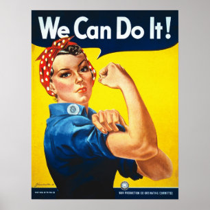 Rosie the Riveter, We Can Do It! Poster print