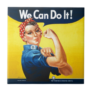Rosie the Riveter "We Can Do It!" Tile