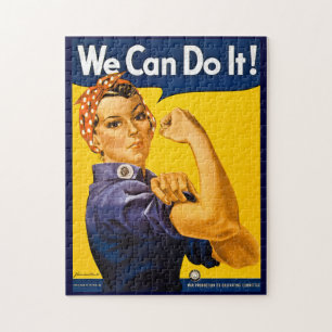 Rosie the Riveter We Can Do It Vintage Jigsaw Puzzle