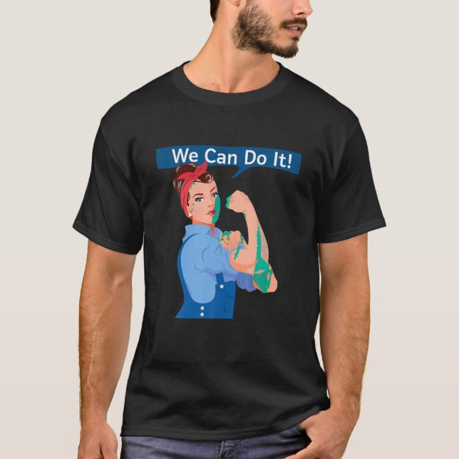 Rosie The Riveter We Can Do It Women s Feminist Ro T-Shirt (Front)