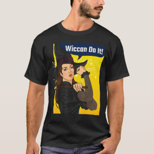 Rosie The Riveter Wiccan Do It Feminist Witch Ret T-Shirt
