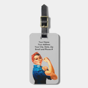 Rosie The Riveter WWII Poster Luggage Tag
