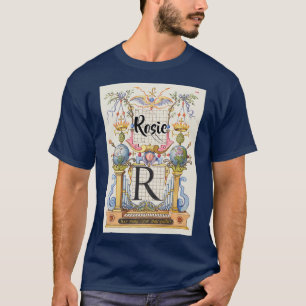 Rosie Vintage and Modern Calligraphy Crafter Garde T-Shirt