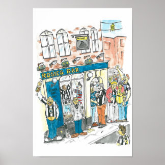 rosies bar poster