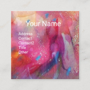 ROSINA ,Beauty Hair Salon, Spa ,Makeup Artist Square Business Card