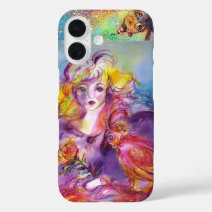 ROSINA /Young Girl with Rose and Parrot iPhone 16 Case