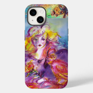 ROSINA /Young Girl with Rose and Parrot iPhone 14 Case