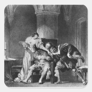 Rosine, Bartholo, Count Almaviva Square Sticker