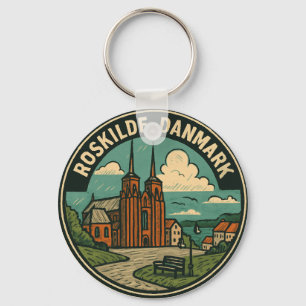 Roskilde Denmark Cathedral Key Ring