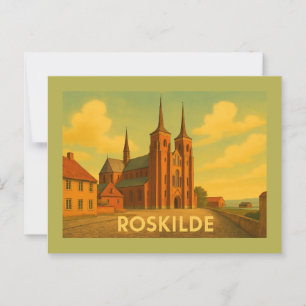 Roskilde Denmark Cathedral Postcard