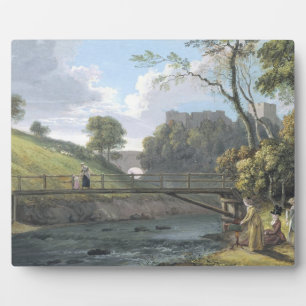 Roslin Castle, Midlothian (w/c and gouache on pape Plaque