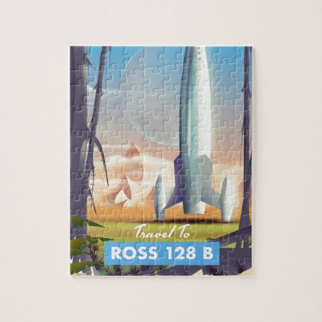 Ross 128 B Science fiction poster Jigsaw Puzzle (Vertical)